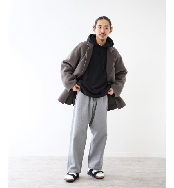 FOLL / フォル】super130s wool-cashmere rever middle coat|JOURNAL