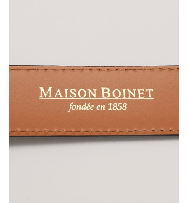 《追加》【MAISON BOINET/メゾンボワネ】30MM BELT IN NAPPA SILVER：ベルト