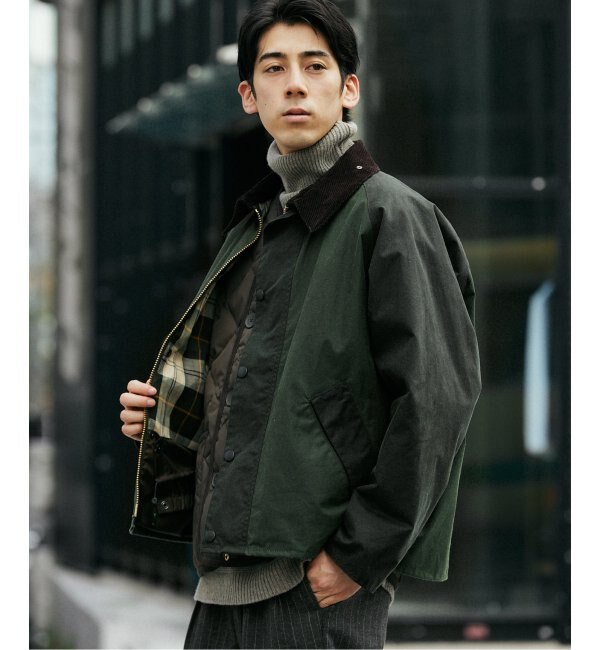 予約》【Barbour / バブアー】別注 TRANSPORT WAX 2TONE ジャケット