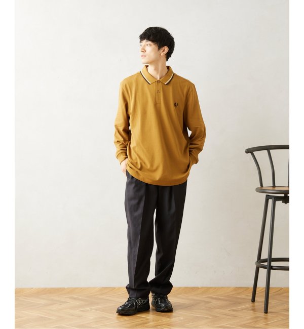 フレッドペリー 別注 Long Sleeve Twin Tipped Shirt-