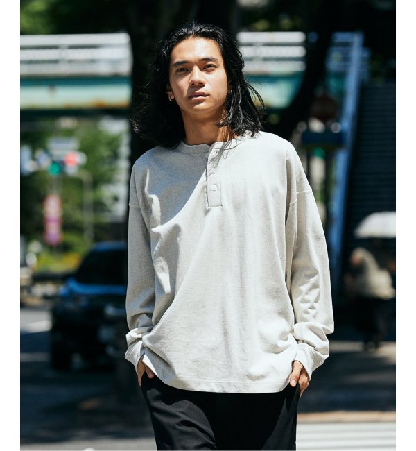 Healthknit×JOURNAL STANDARD】別注 ヘンリーネック L/S Tシャツ