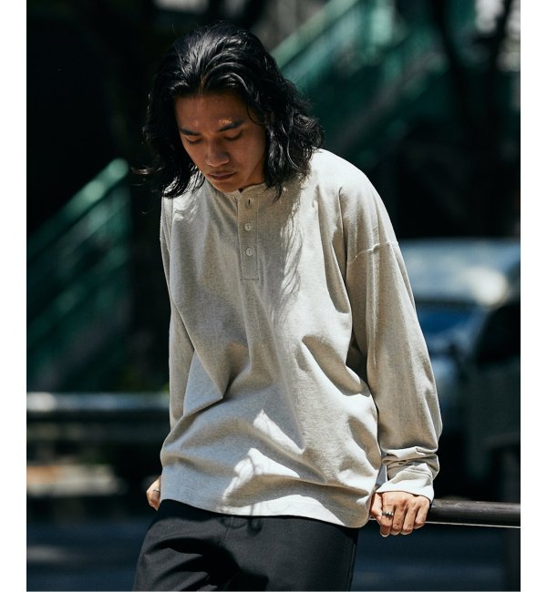 Healthknit×JOURNAL STANDARD】別注 ヘンリーネック L/S Tシャツ