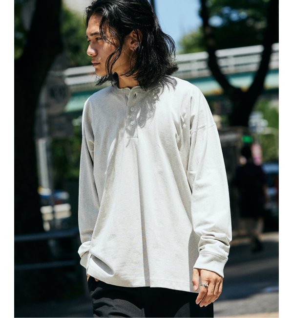 Healthknit×JOURNAL STANDARD】別注 ヘンリーネック L/S Tシャツ