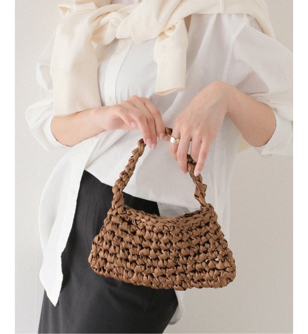 【ACOC/アコック】SATIN SQUARE NET TOTE：バッグ