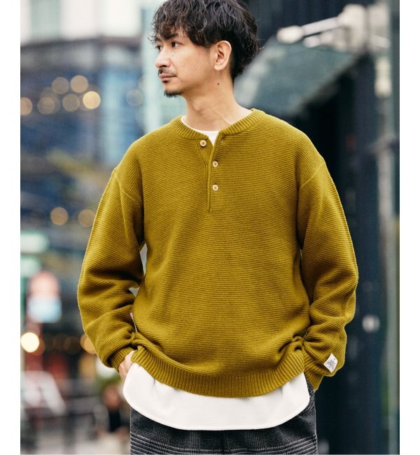 HAMILTON WOOL ガーター ヘンリーネックニット|JOURNAL STANDARD