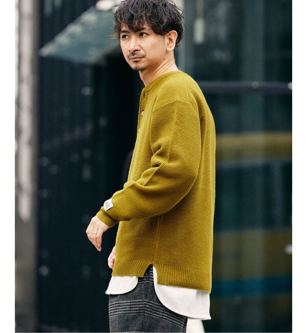 HAMILTON WOOL ガーター ヘンリーネックニット|JOURNAL STANDARD