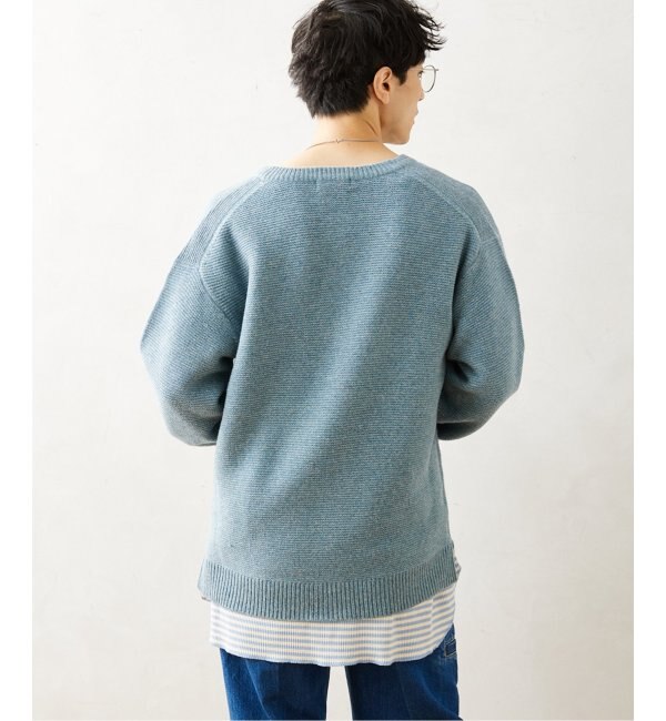 HAMILTON WOOL ガーター ヘンリーネックニット|JOURNAL STANDARD