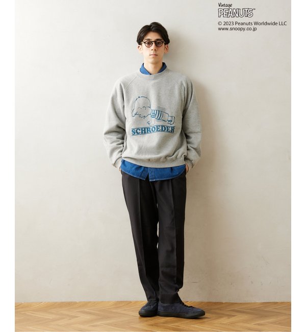 PEANUTS×SPORTS WEAR by relume】別注 クルーネックスウェット