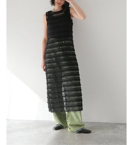 Tamsin Fray Crochet Dress