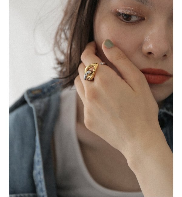 【Soierie/ソワリー】Clarity bit earcuff ring：リング