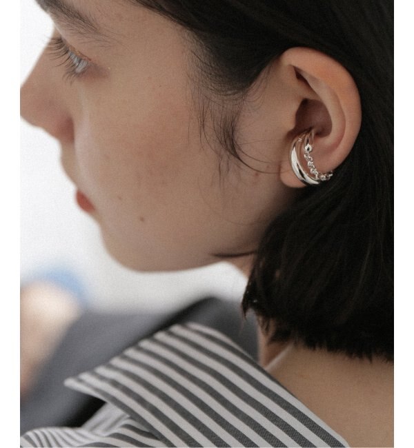 Soierie/ソワリー】Poire chain earcuff pinky ring：リング|JOURNAL