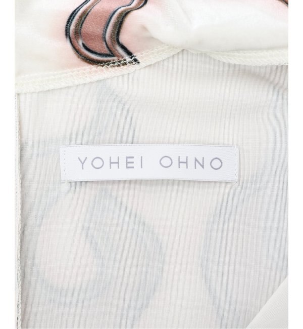 【YOHEI OHNO / ヨウヘイオオノ】 graphic velour high neck