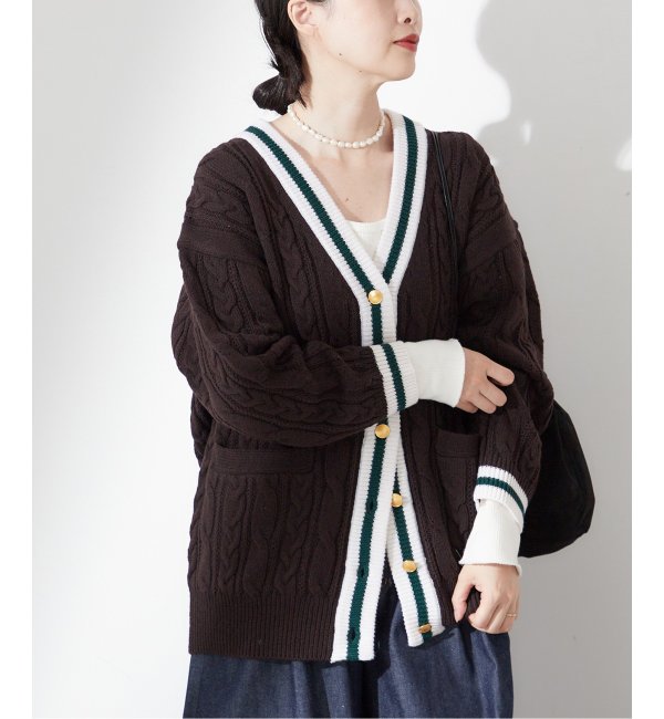 別注》【TRADITIONAL WEATHERWEAR】CABLE TILDEN CARDIGAN