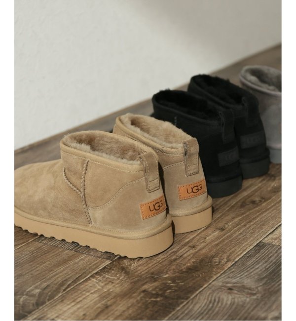 UGG アグ ブーツ CLASSIC MINI WATERPROOF 黒 25+select-technology.net