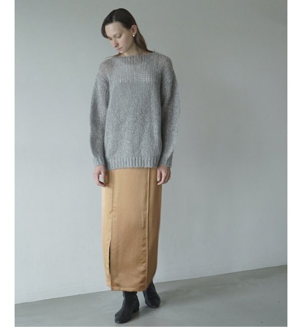 CLANE/クラネ】HALF SHEER LOOSE MOHAIR KNIT TOPS：ニット|JOURNAL