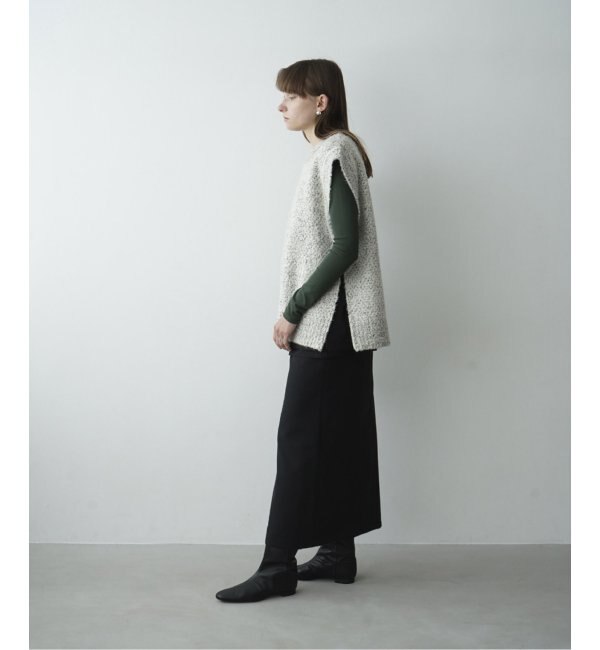 CLANE/クラネ】SIDE ZIP TWEED KNIT VEST：ベスト|JOURNAL STANDARD