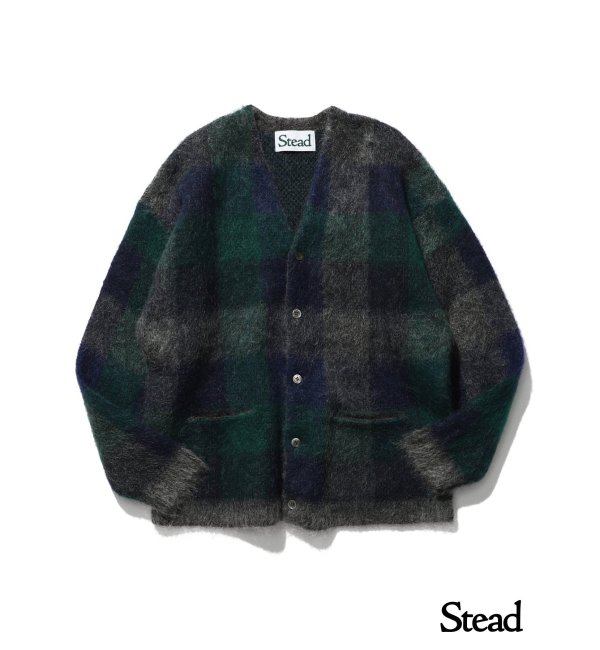 J.S.Homestead / Stead】5G KID-MOHAIR MIX BLOCK CHECK C/D|JOURNAL