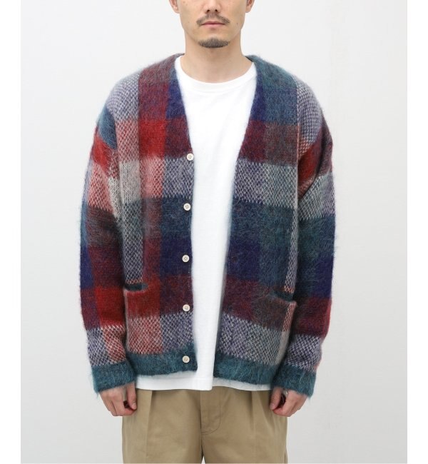 J.S.Homestead / Stead】5G KID-MOHAIR MIX BLOCK CHECK C/D|JOURNAL