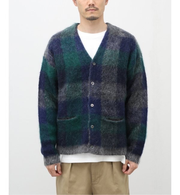 J.S.Homestead / Stead】5G KID-MOHAIR MIX BLOCK CHECK C/D|JOURNAL