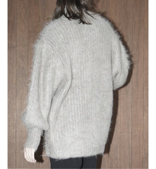 印象のデザイン clane COLOR MOHAIR SHAGGY CARDIGAN カーディガン