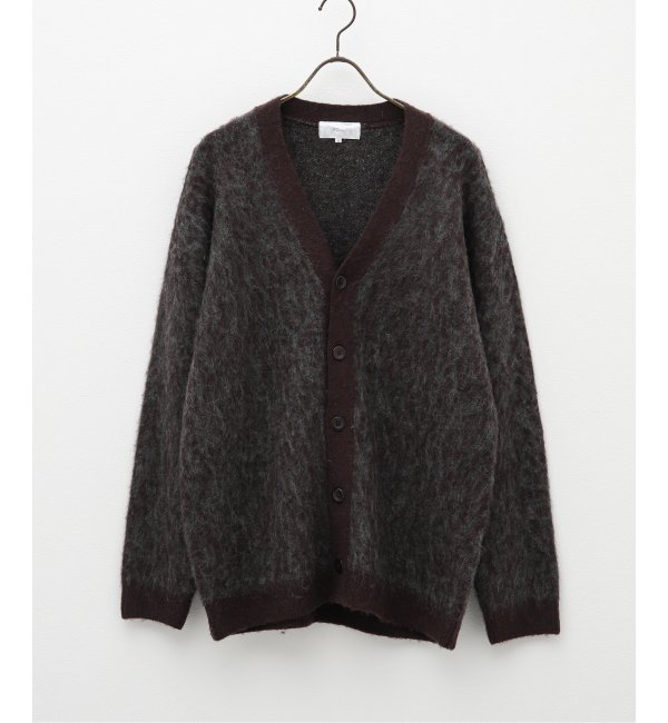 mohair mix jacquard cardigan/モヘヤミックスジャガードカーディガン