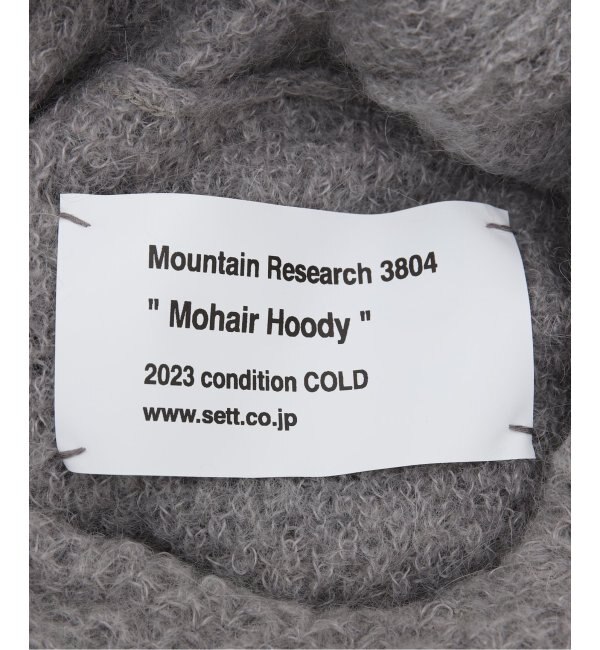 【MOUNTAIN RESEARCH/マウンテンリサーチ】Mohair Hoody