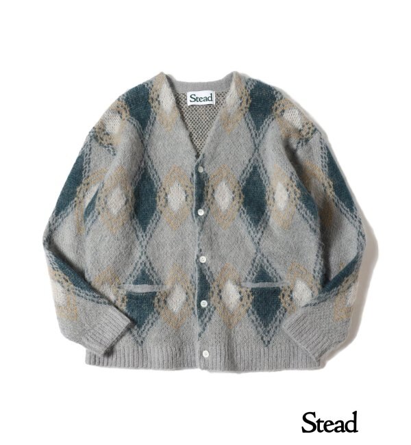 【J.S.Homestead / Stead】5G KID-MOHAIR MIX W-ARGYLE C/D