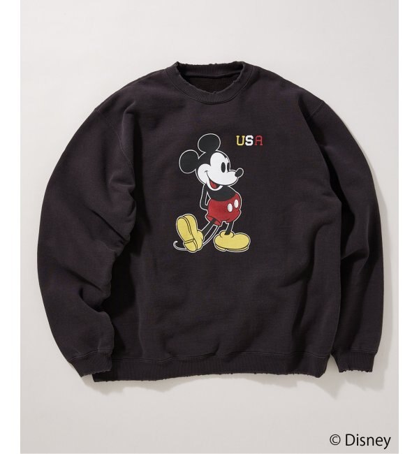 MICKEY MOUSE/ミッキーマウス × JS】 DAMAGE SWEAT|JOURNAL STANDARD