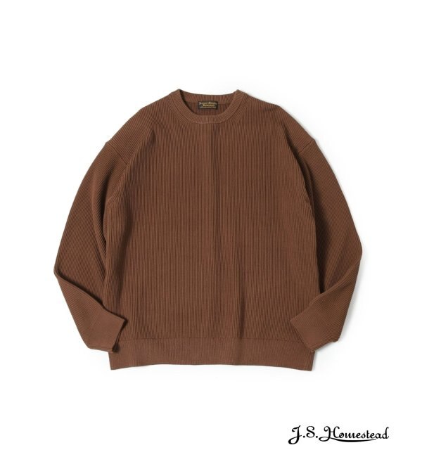 J.S.Homestead】TWSIT RIB COTTON CREW KNIT|JOURNAL STANDARD