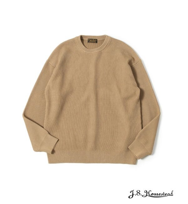 J.S.Homestead】TWSIT RIB COTTON CREW KNIT|JOURNAL STANDARD