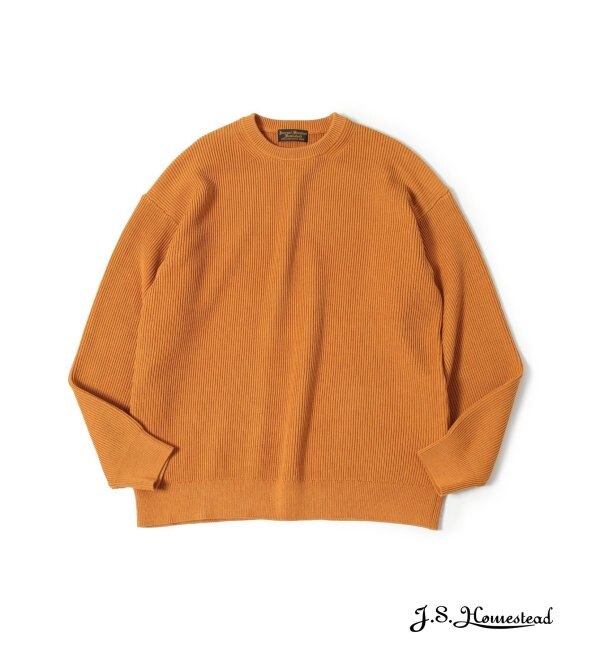 J.S.Homestead】TWSIT RIB COTTON CREW KNIT|JOURNAL STANDARD