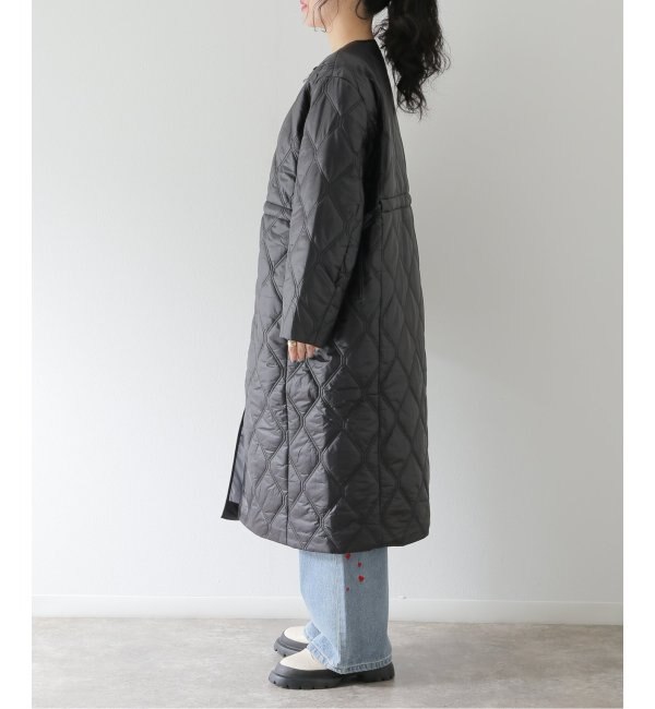 GANNI / ガニー】 Shiny Quilt Long Coat：キルトコート|JOURNAL