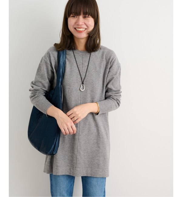 TORRAZZO DONNA/トラッゾドンナ】Knit Tunic x tulle OP：ワンピース