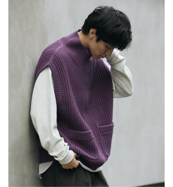 IBERICO MERINO WOOL ドライバーズニットベスト-