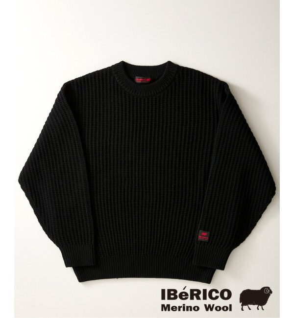 予約》IBERICO MERINO WOOL メッシュクルーネックニット|JOURNAL