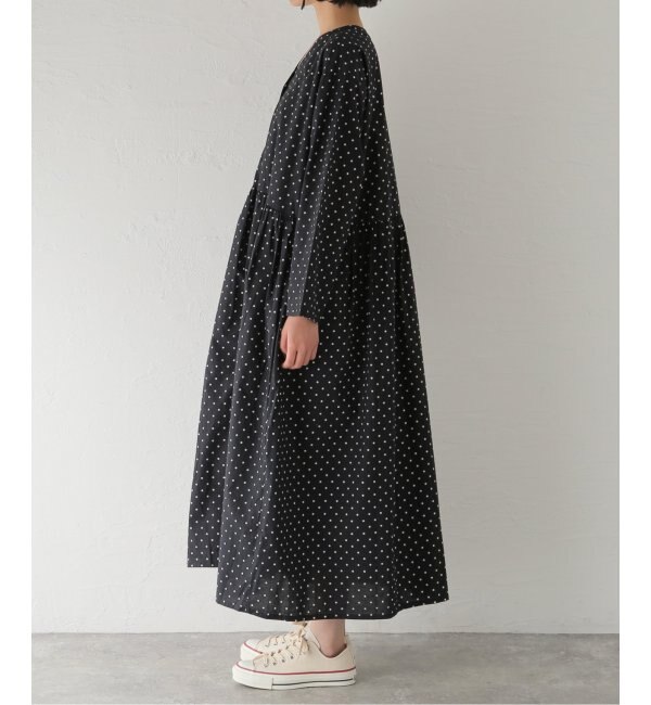 SOIL/ソイル】POPLIN DOT V-NECK DRESS|JOURNAL STANDARD(ジャーナル