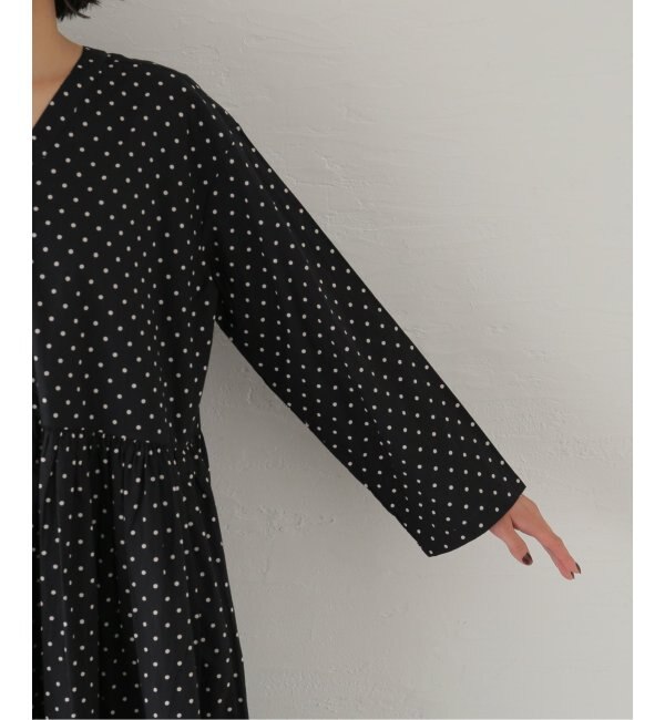 SOIL/ソイル】POPLIN DOT V-NECK DRESS|JOURNAL STANDARD(ジャーナル