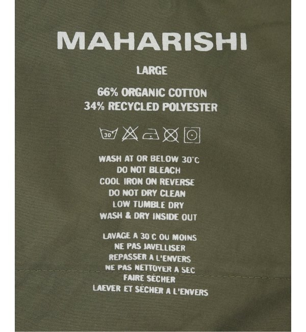 MAHARISHI / マハリシ】OVERSIZED TOBI CARGO SNOPANTS|JOURNAL 