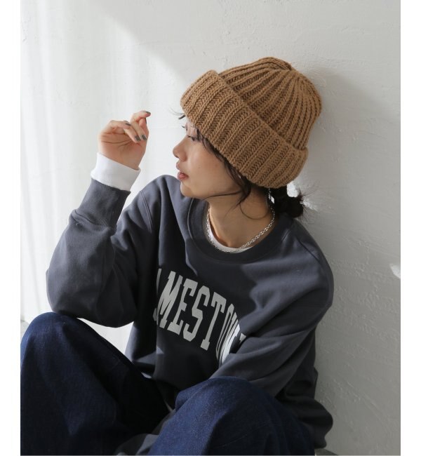 帽子 キャップ イタリア糸タグ付ニット帽 knitcap