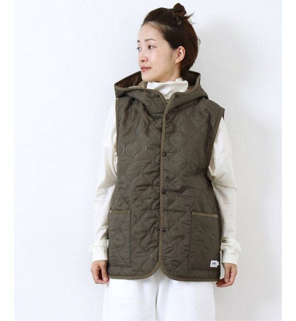 【ARMEN/アーメン】 HOODED QUILT VEST