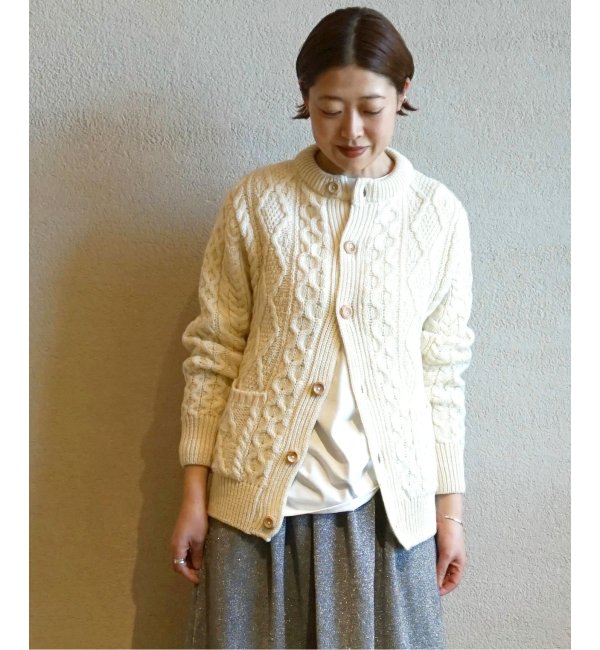 HTS / エイチティーエス】ARAN CREW CARDIGAN|JOURNAL STANDARD