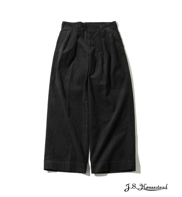 【J.S.Homestead】11W CORDUROY DEEP TUCK M52 TROUSERS