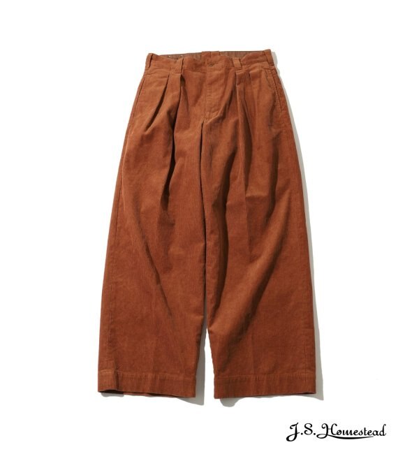 【J.S.Homestead】11W CORDUROY DEEP TUCK M52 TROUSERS