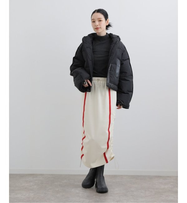 GANNI / ガニー】 Mix Puffer Hooded Short Jacket：中綿ジャケット