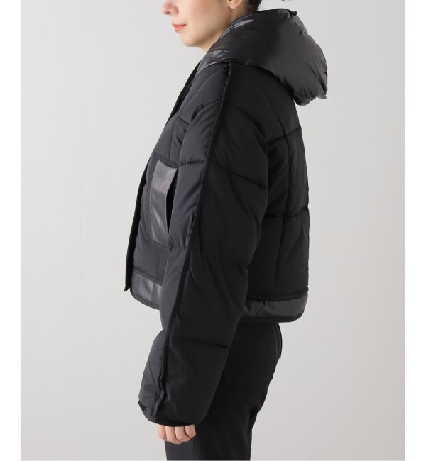 GANNI / ガニー】 Mix Puffer Hooded Short Jacket：中綿ジャケット