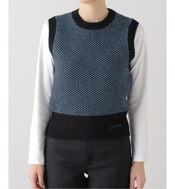 GANNI / ガニー】Graphic 2-Tone Vest：ベスト|JOURNAL STANDARD