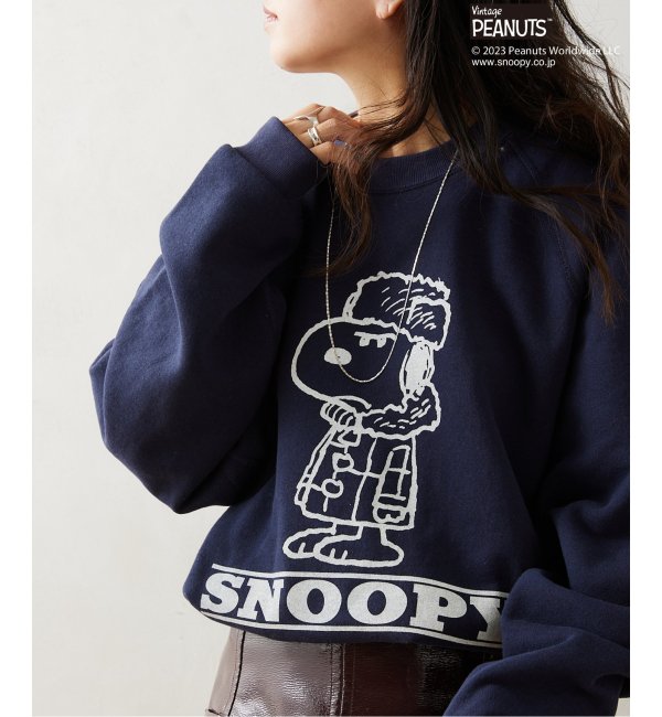 PEANUTS×SPORTS WEAR by relume】別注 クルーネックスウェット 2