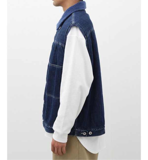 PORTER CLASSIC / ポータークラシック】STEINBECK DENIM BOA VEST