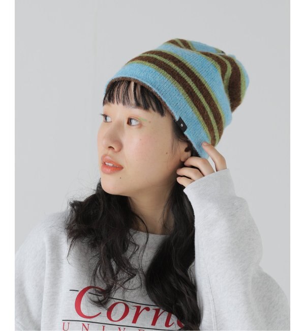 PLZPROJECT/プリーズプロジェクト】 COUNTRY STRIPE KNIT HAT：ニット