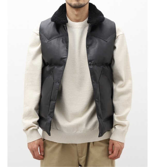 Rocky Mountain Featherbed】LEATHER CHRISTY VEST|JOURNAL STANDARD 
